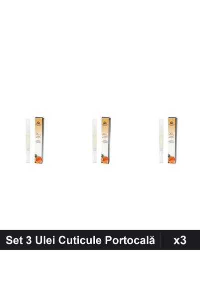 global fashion Set 3 Uleiuri Cuticule Stilou Portocală, Îngrijire Unghii