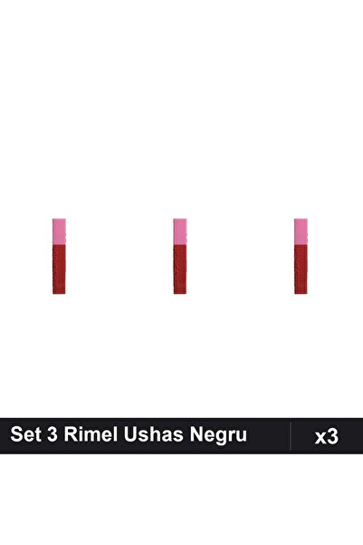 Ushas Set of 3 Black Mascara, Volumizing Mascara, Professional Manicure