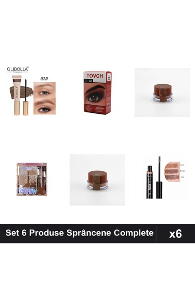 Ruby Rose Set 6 Produse Sprâncene, Rimel Olibolla, Vopsea, Geluri Ruby Rose, ...
