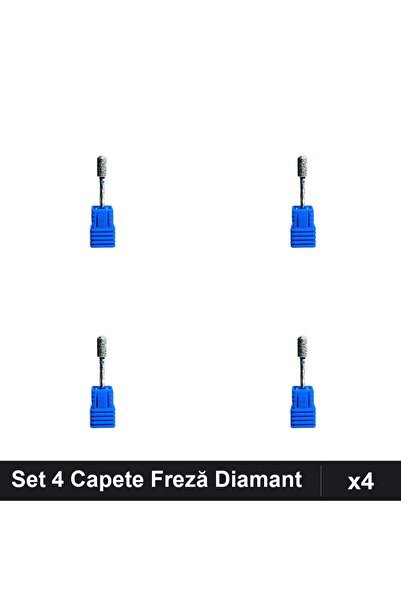 NAİLS Set 4 Capete Freză Diamant Unghii, Manichiură Profesională, Pedichiură