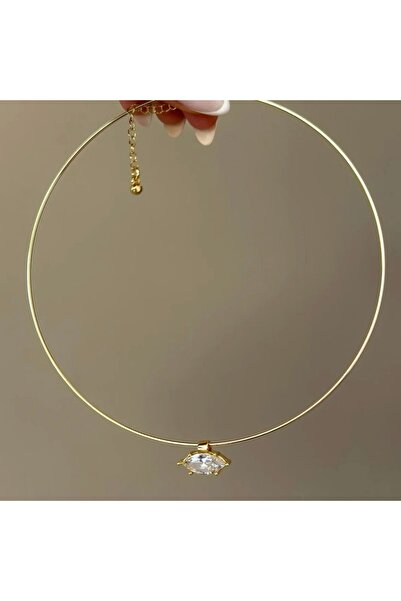 Twinssis Accessories Markiz Kesim Taş Özel Tasarım Choker