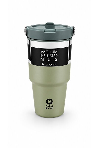Perfect Kitchen Flash Mug 600ML Navy Green Stainless Steel