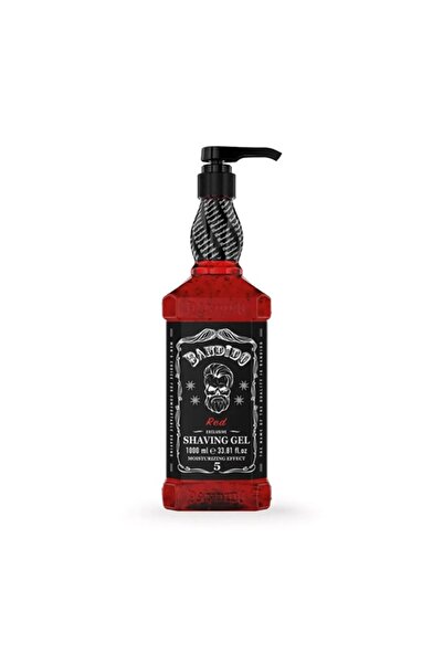 BANDİDO Gel de ras – Gel de ras roșu 1000 ml
