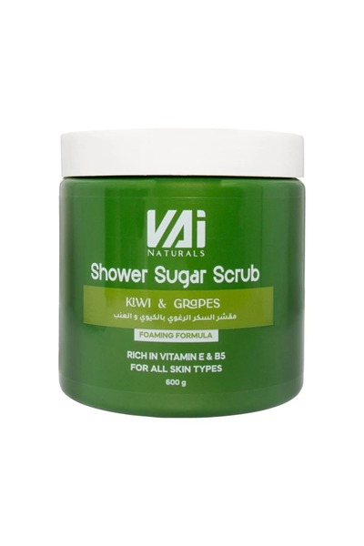 vai naturals Foaming Sugar Scrub 600g – Kiwi & Grapes Body Polish for Smooth,...
