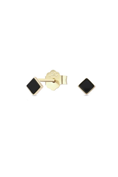 Lisa&Co. Cercei Argint Black Square S