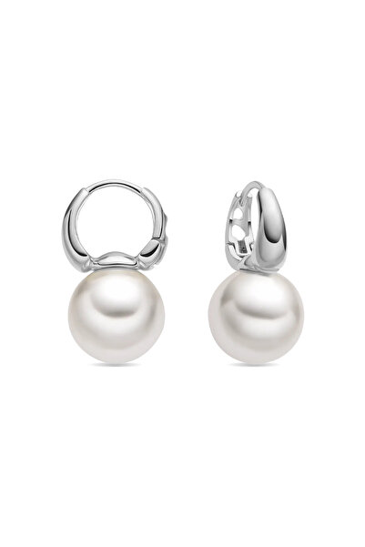 Lisa&Co. Cercei Argint Pierce Pearl Drop Argint placat cu rodiu / Shellpearls...