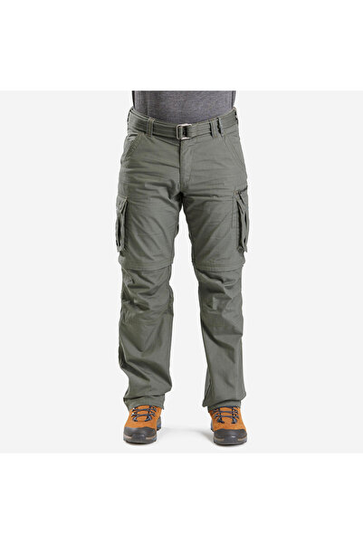 Decathlon Forclaz Erkek Outdoor Modüler Kargo Pantolon - Yeşil - Travel 500 M...
