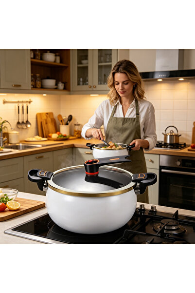 Fikpoo Micro Pressure Cooker, Non-Stick Pot Multi-Function Micro Pressure Coo...
