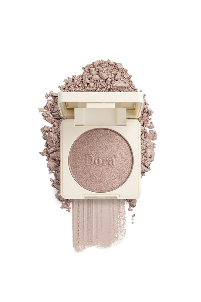 DORA Highlighter Dora # 04 Face Illuminator Velvet Powder Bronzer Warm Glow G...