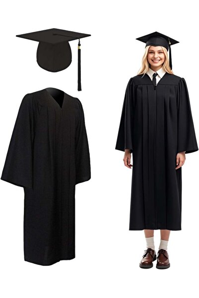 ZHYUAN Graduation Talar Hat, Bachelor Academic Talar, Doctorate, for Universi...