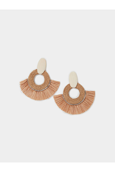 Styli Double Disc Fringe Earrings