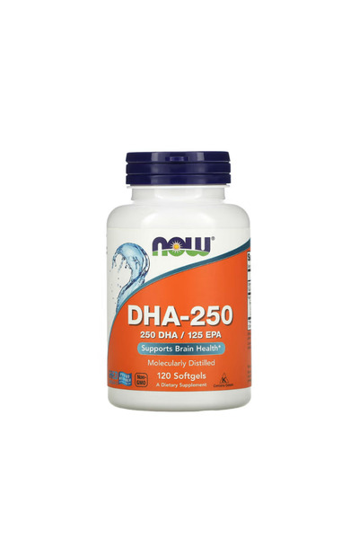 Now Foods DHA-250 Fish Oil 120 capsule moi -