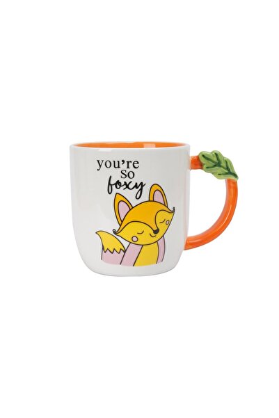 Midi Fox Ceramic Mug with Modern Design