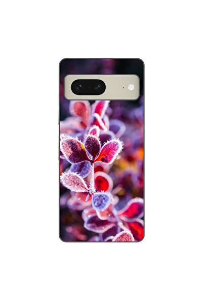 OEM Husa compatibila cu Google Pixel 8 Silicon Gel Tpu Model Flori Inghetate