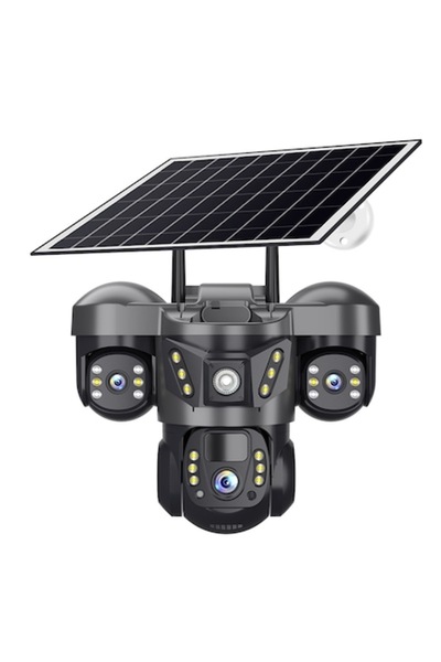 Trendily Cameră de supraveghere cu panou solar, VTS29-W, PTZ, WiFi, 6MP, V380...