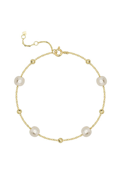 Lisa&Co. Brățară Argint Chain Pearl Argint placat cu aur galben / Shellpearls...
