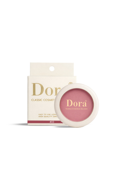 DORA Luxurious Velvet Blush Dera Classic Cosmetics Terra Blusher Non-Caking w...