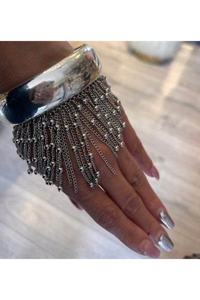 gozdeasutayaccessory Zincir sallantılı tasarım kelepçe