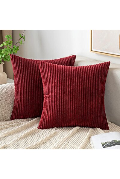 EMEMA Husă decorativă pentru pernă din catifea reiată, pentru canapea, moale,...