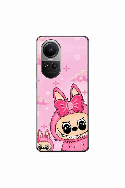 OEM Husa compatibila cu Oppo Reno10 5G Silicon Gel Tpu Model Labubu Pink Fantasy