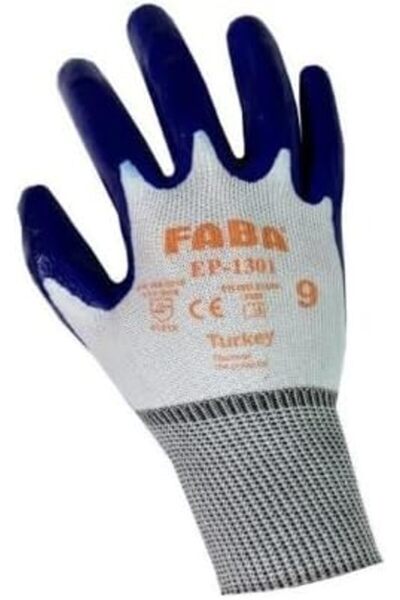 Yıldızan Nzr beautestore FABA EP-1301 قفازات بوليستر مغطاة بالنتريل XL 2026 1...