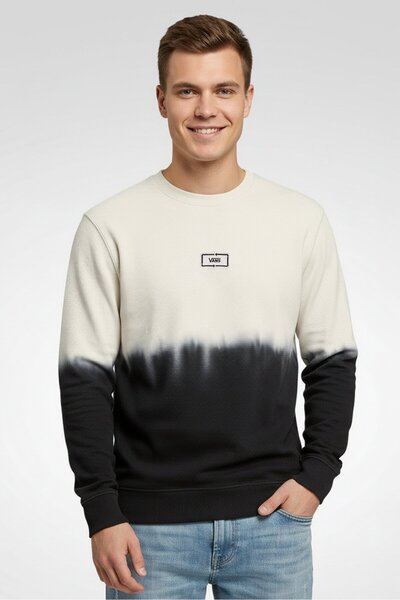 Vans Men Crew Neck Embroidered Long Sleeve Sweatshirt, Multicolor