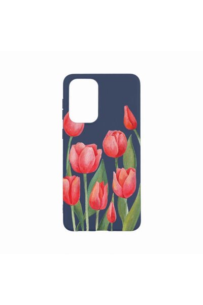 bestcase Husa Silicon, Compatibila Cu OPPO A57s, Red Tulips, Rezistenta la uz...