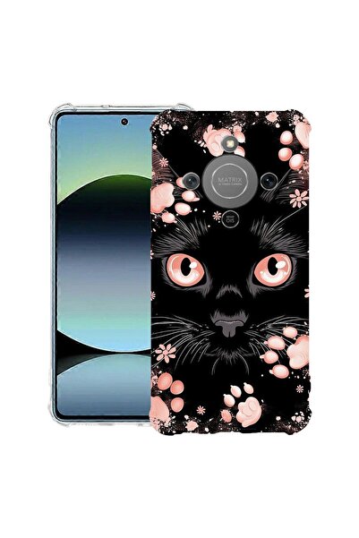 bestcase ¬Æ Husa Anti Shock Compatibila cu Honor Magic8 Lite, Black Cat, 3128...