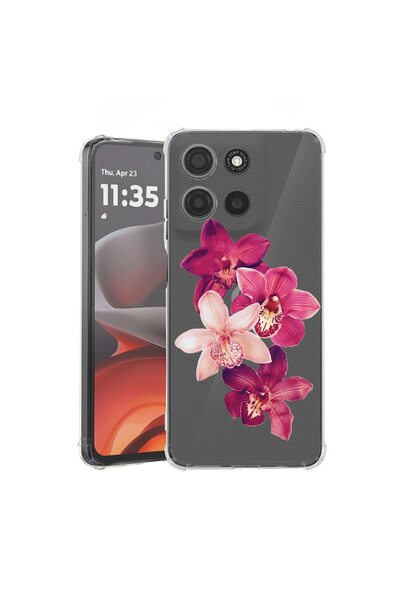 bestcase Husă Antișoc Compatibilă cu Motorola Moto G86 Power, Floral - Orhide...