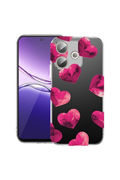 bestcase ¬Æ Husa Clear Silicon pentru OPPO A5 Pro 5G, Heart Pattern, 2042415 ...