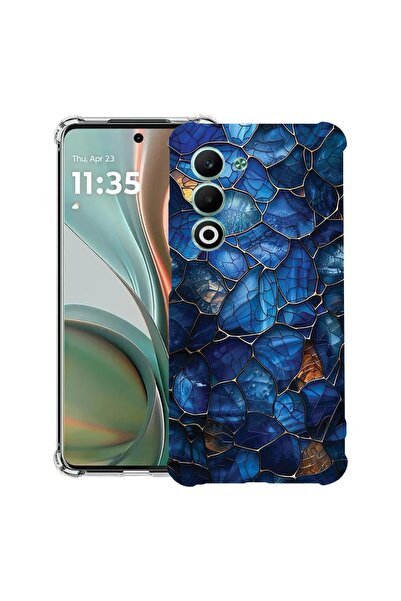bestcase Husă Antișoc Compatibilă cu OPPO A5, Floral - Hortensie tip vitraliu...