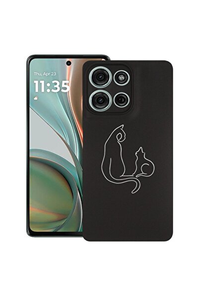 bestcase ¬Æ Husa pentru Motorola Moto G15, Abstract Cat, Slim Silicon 0.8MM, ...