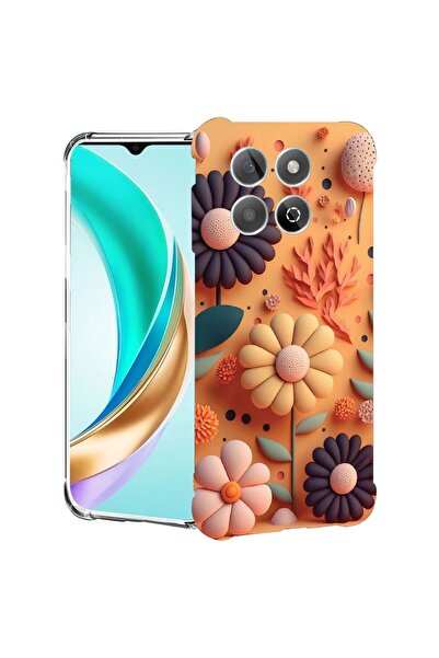 bestcase Θήκη συμβατή με Honor X8C, Αντικραδασμική 1.5MM, Χαρούμενα Λουλούδια...