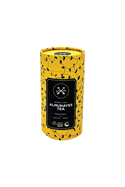 TEA Munis black tea, golden conditions, 20 pyramid bags - coarse