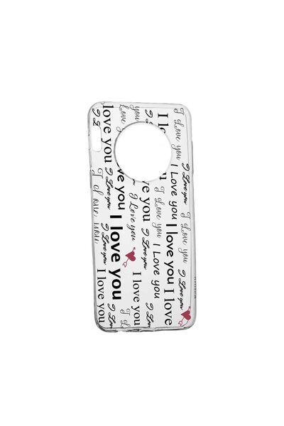 bestcase Θήκη σιλικόνης, Συμβατή με Huawei Nova Y90, Σχέδιο  "Love You ", Ανθ...