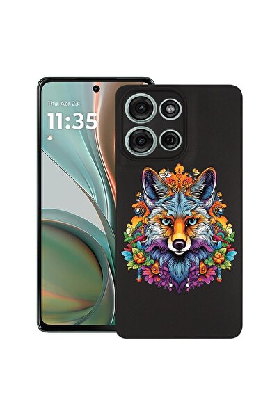 bestcase Калъф за Motorola Moto G15, Цветове на мечтите - Вълк, Тънък силикон...