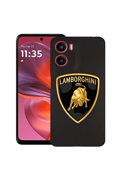 bestcase Калъф за Motorola Moto G05, Lamborghini, Тънък силиконов 0.8ММ, Удар...