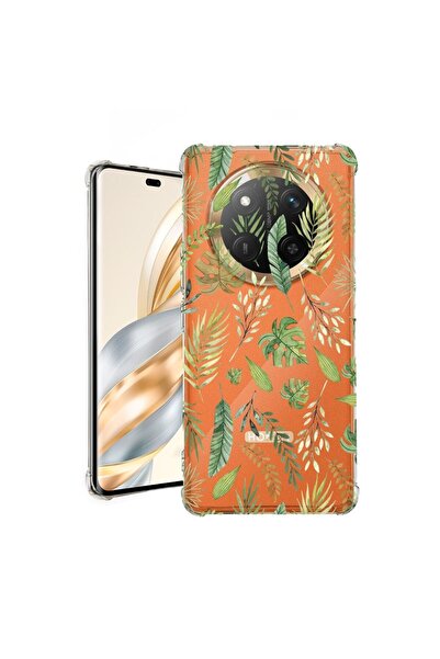 bestcase ¬Æ Husa pentru Honor Magic7 Lite, Anti Shock 1.5MM, Green leafs, Pro...
