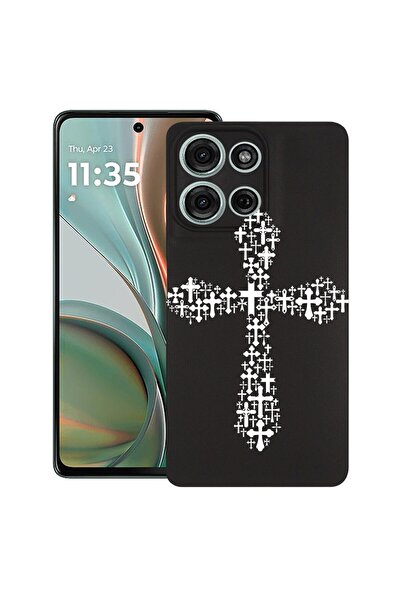 bestcase ¬Æ Husa pentru Motorola Moto G75, Cross in cross, Slim Silicon 0.8MM...