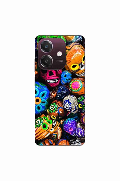 OEM Husa compatibila cu Oppo A40 Silicon Gel Tpu Model Halloween Cranii Colorate