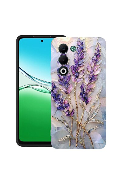bestcase ¬Æ Husa TPU Ultra Slim Compatibila cu OPPO A5, Floral - Golden Hydra...