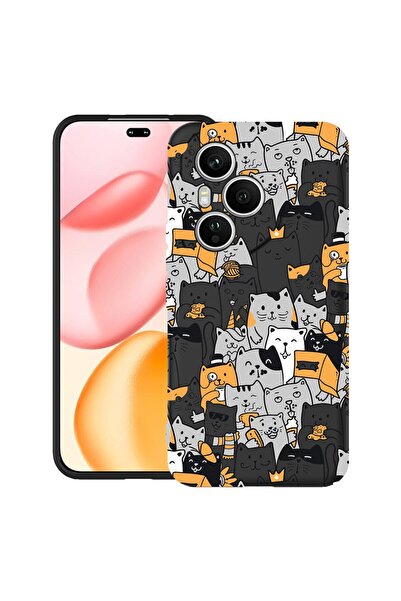 bestcase ¬Æ Husa pentru Honor 400 Pro din Silicon Ultra Slim cu Design Cat Pa...