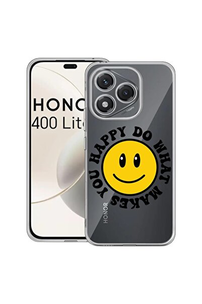 bestcase Husa pentru Honor 400 Lite 5G, BestCase¬Æ Clear Silicon 2MM, Happy S...