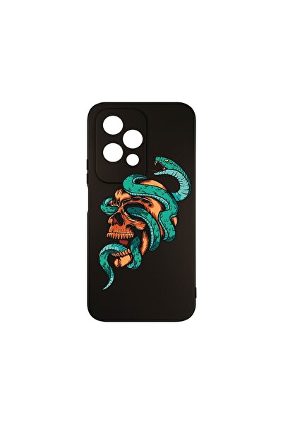 bestcase Премиум силиконов калъф, съвместим с Honor 200 Lite, с дизайн на чер...