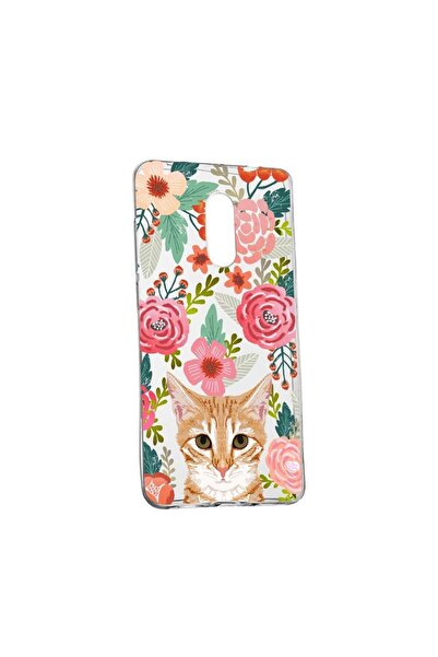 bestcase Husa Cat and Flowers, pentru Oppo Reno 2, rezistenta la uzura, anti-...