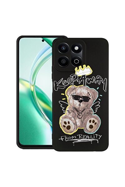 bestcase Калъф за Honor 200 Smart, Тънък силиконов, Мече, който трябва да се ...