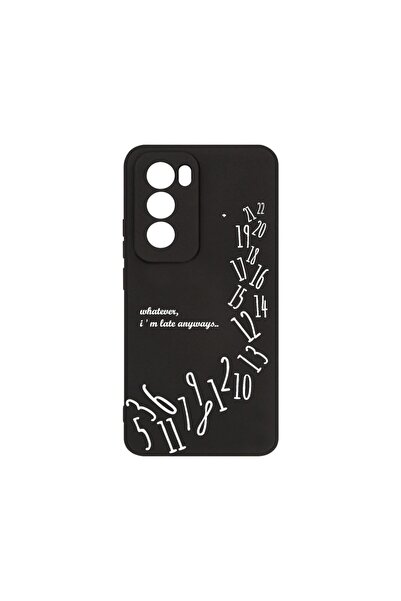 bestcase Husă Premium din Silicon, Compatibilă cu OPPO Reno12, I'm Late Alway...