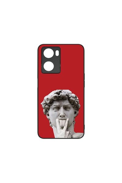 bestcase Λεπτή Γυάλινη Θήκη, Συμβατή με OPPO A77 4G / A77s, Άγαλμα Δαβίδ, Χρώ...