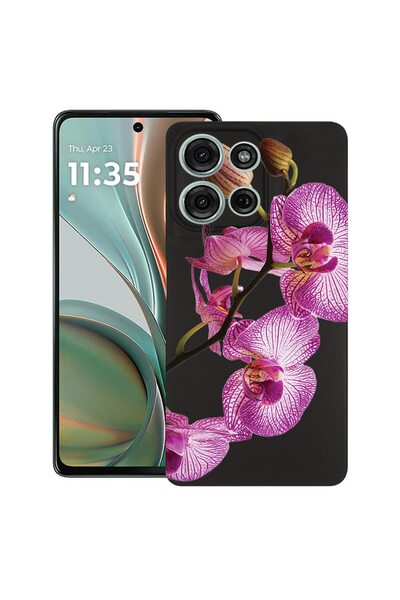 bestcase Ултра тънък TPU калъф, съвместим с Motorola Edge 50 Pro, Флорален - ...