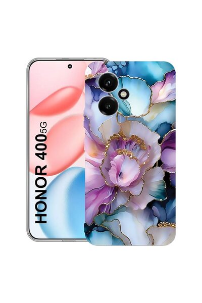 bestcase Противоударен калъф, съвместим с Honor 400, Флорален - Естетична орх...